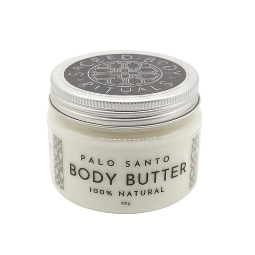 Palo Santo All-Natural Body Butter - Luxe Moisturizer with Rich Cocoa Butter, 150g