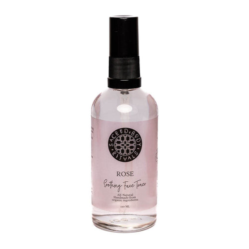 Organic Rose Face Toner - Handcrafted Refreshment for Radiant Skin, 120ml - Sacred Body Rituals