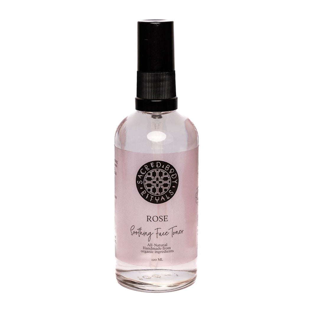 Organic Rose Face Toner - Handcrafted Refreshment for Radiant Skin, 120ml - Sacred Body Rituals