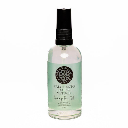 Palo Santo, Sage & Vetiver Calming Face Mist - Hydration and Refreshment for Daily Skin Rituals, 120ml - Sacred Body Rituals