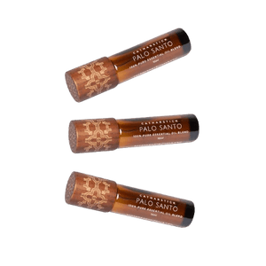Catharsis Ritual Trio – 3x Palo Santo Aromatherapy Rollerballs for Tension, Clarity & Mood Support - Sacred Body Rituals