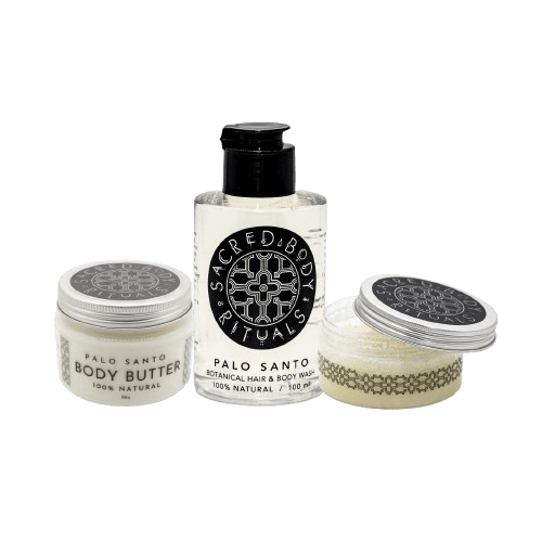 Sacred Glow Ritual – Palo Santo Body Gift Set - Sacred Body Rituals
